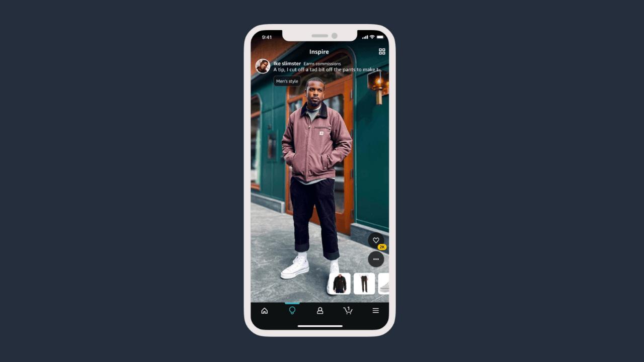 Amazon's new TikTok-like shopping feature: Inspire