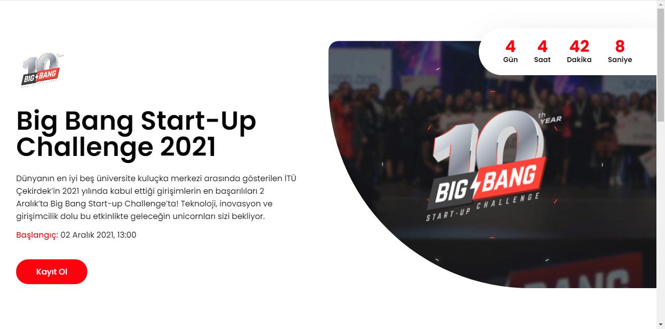 BigBang Startup Challenge 2021 İçin Son 4 Gün!