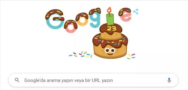 Bugüne Özel Doodle: Google 23 Yaşında!