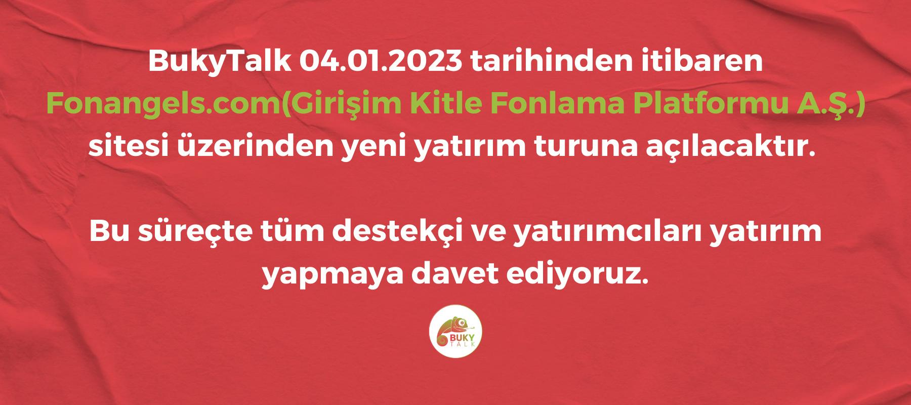 BukyTalk Yarın Fonlanıyor!