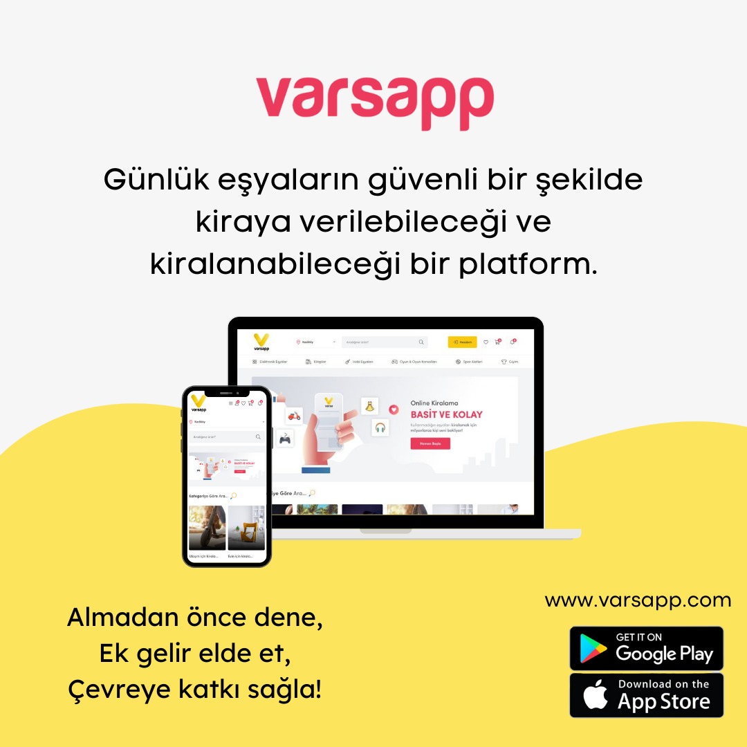 Eşya Kiralayarak Ek Gelir Kazanabileceğiniz Varsapp'ın Mobil Uygulaması Çıktı