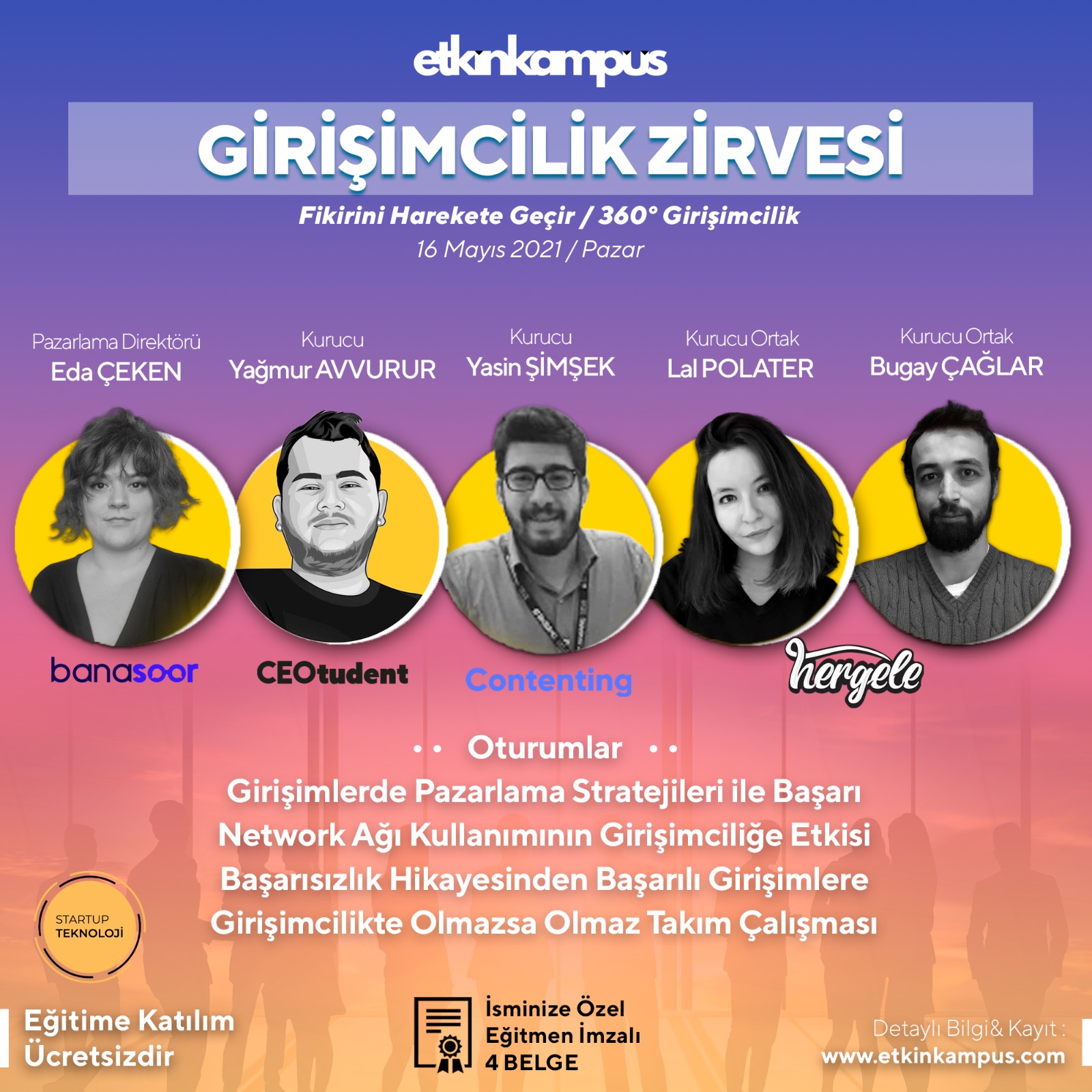 etkinkampüs Girişimcilik Zirvesi Başlıyor!