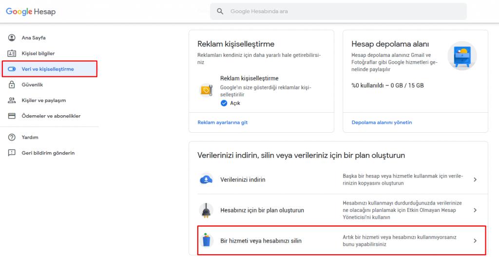 Gmail Hesap Silme Nasıl Yapılır? Google Hesabı Silme