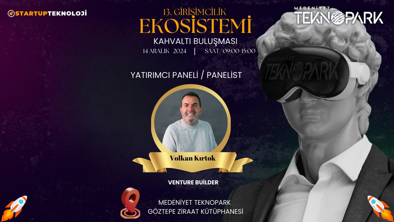 13. Girişimcilik Ekosistemi Kahvaltı Buluşmamızda Volkan Kırtok ile İlham Veren Yatırımcı Paneli!