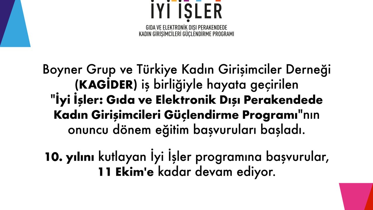 Boyner Grup’un "İyi İşler" Projesi 10. Yılında Kadın Girişimcileri Desteklemeye Devam Ediyor