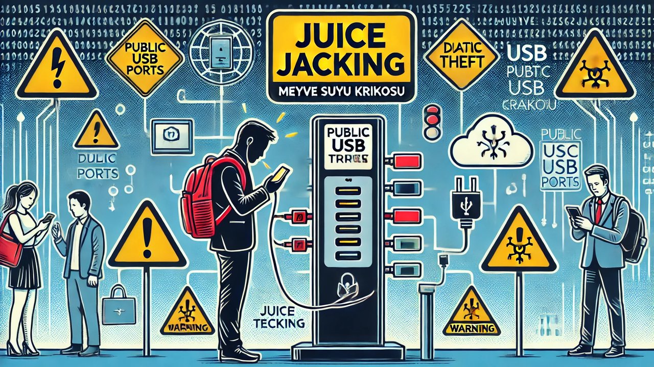 Juice Jacking (Meyve Suyu Krikosu) Nedir? Neden Herkese Açık USB Şarj Noktalarını Kullanmamalısınız?