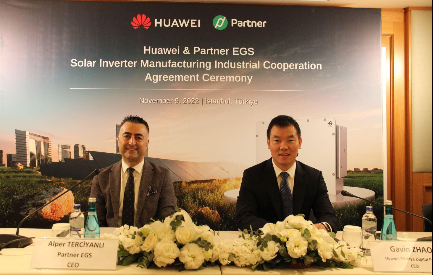 Huawei Türkiye ve Partner EGS, Türkiye'de Inverter Üretimi için İş Birliğine Gidiyor