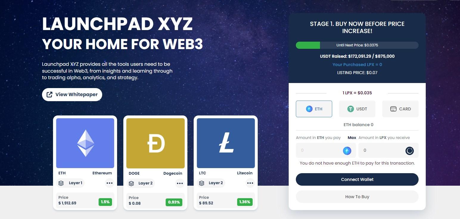 İşte Kripto Projesi Launchpad XYZ ile Tanışın!