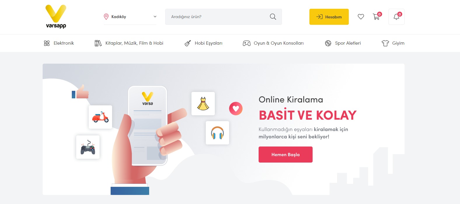 Kullanılmayan Eşyaların Güvenle Kiralanabildiği Platform Varsapp