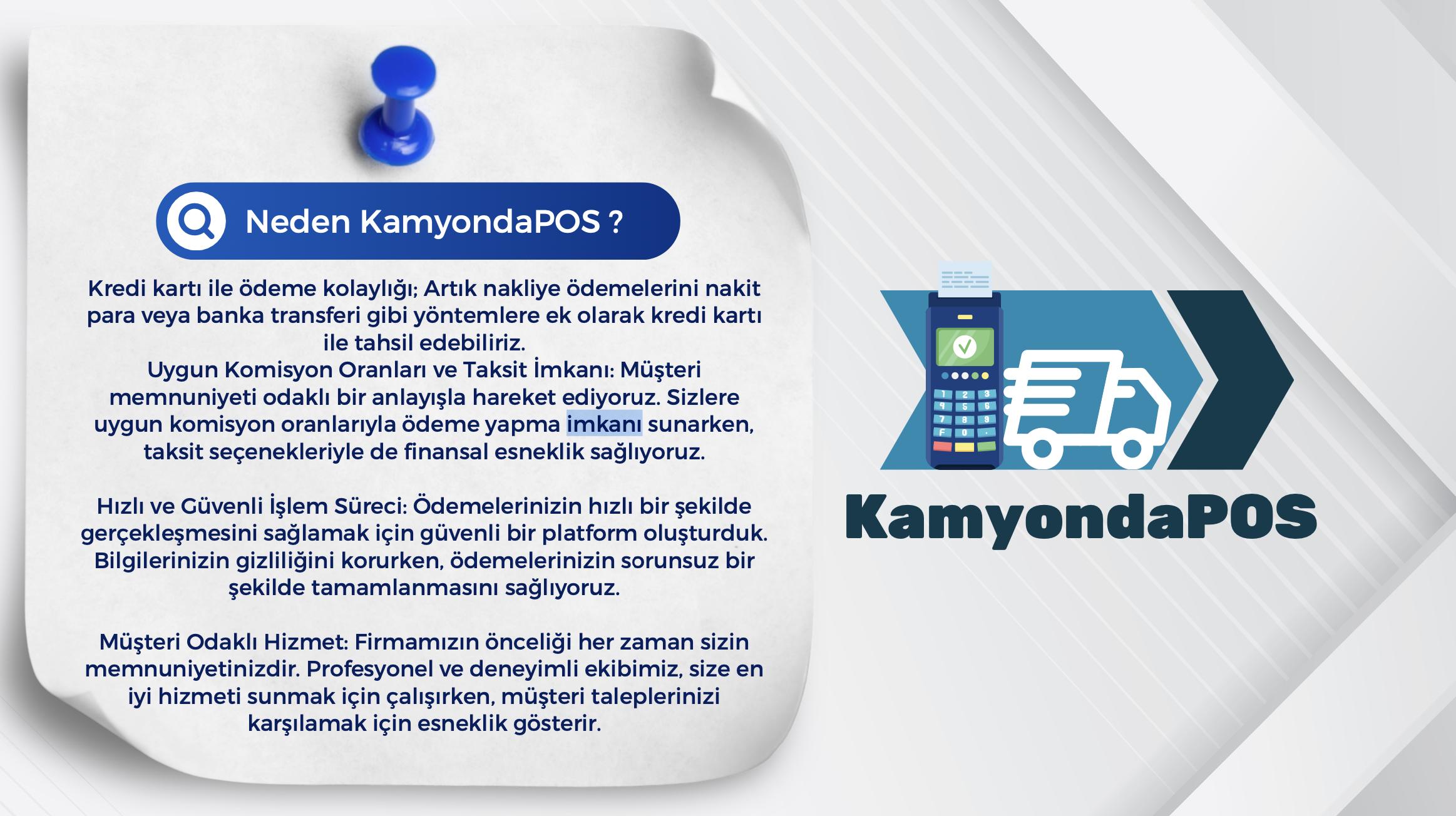 Lojistik Sektörüne Çözüm: KamyondaPOS