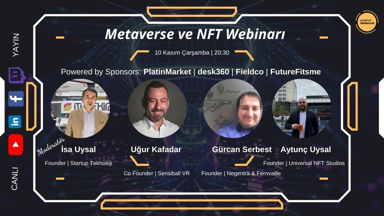 Metaverse ve NFT Webinar'ı, 10 Kasım