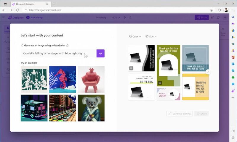 Microsoft, Designer Ve Image Creator Araçlarını Piyasaya Sürdü