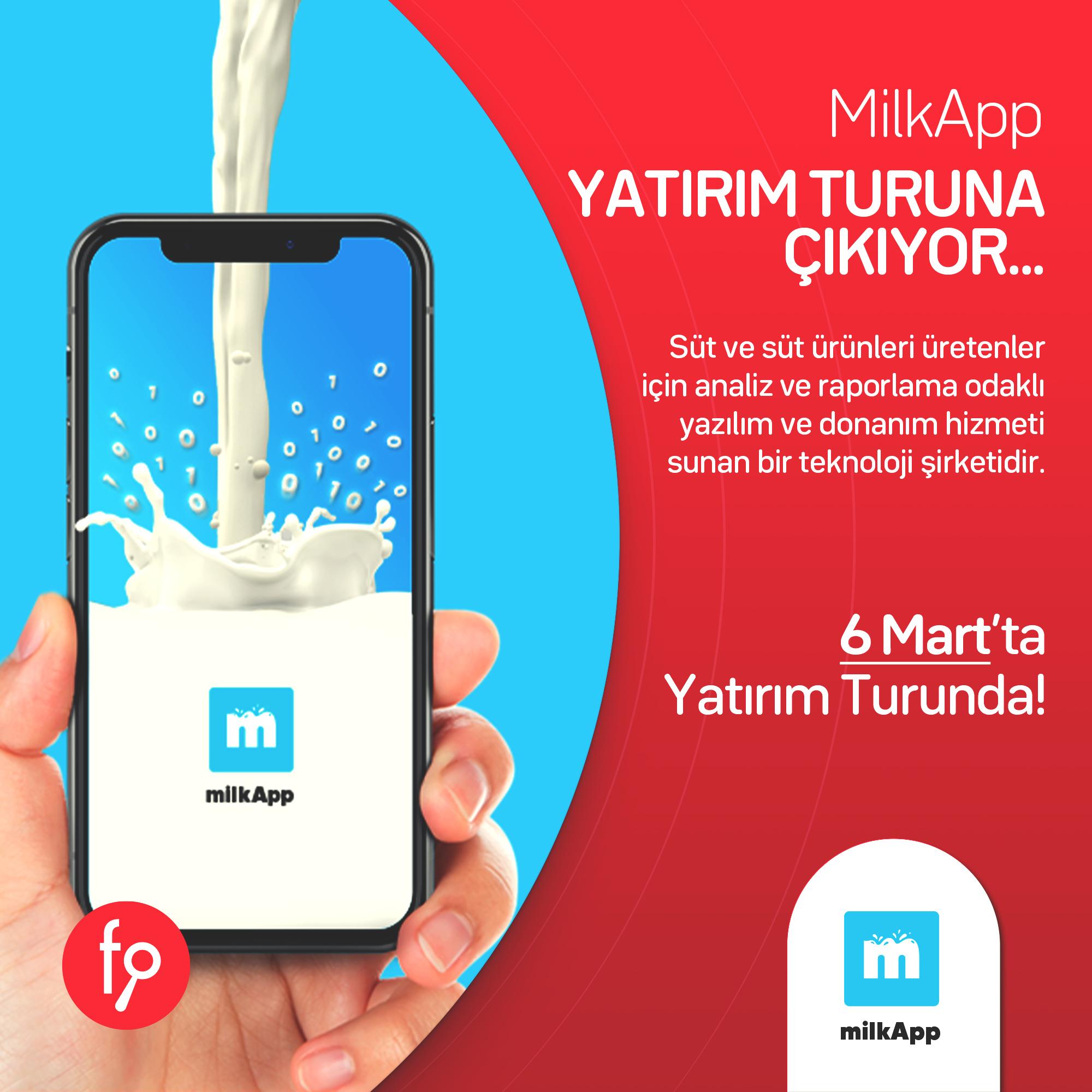 MilkApp 1,6 Milyon TL Fon Talebiyle Yatırım Turu Başlattı