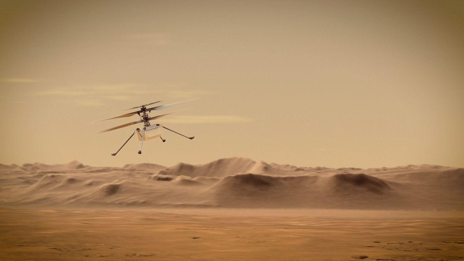 NASA'nın Ingenuity Mars Helikopteri, Perseverance Tarafından Görüntülendi