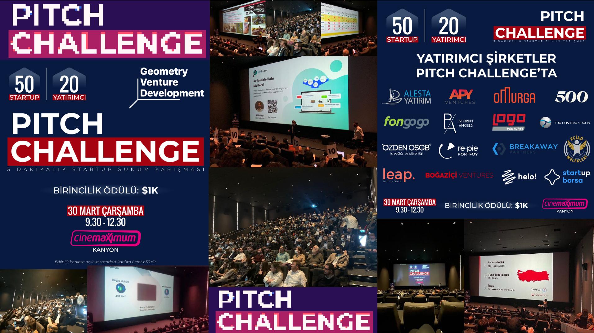 Pitch Challenge 3 Dakikalık Startup Sunum Yarışması Gerçekleşti