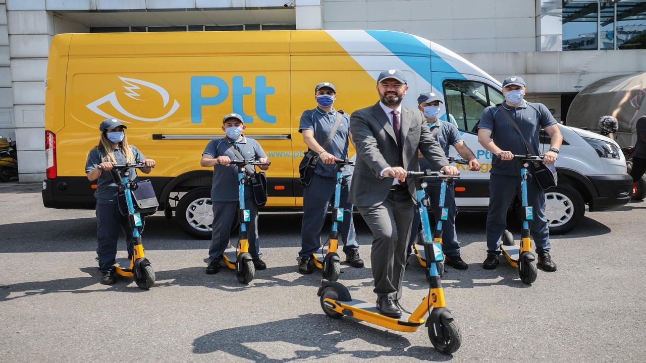 PTT, Elektrikli Scooter ile Teslimata Başladı