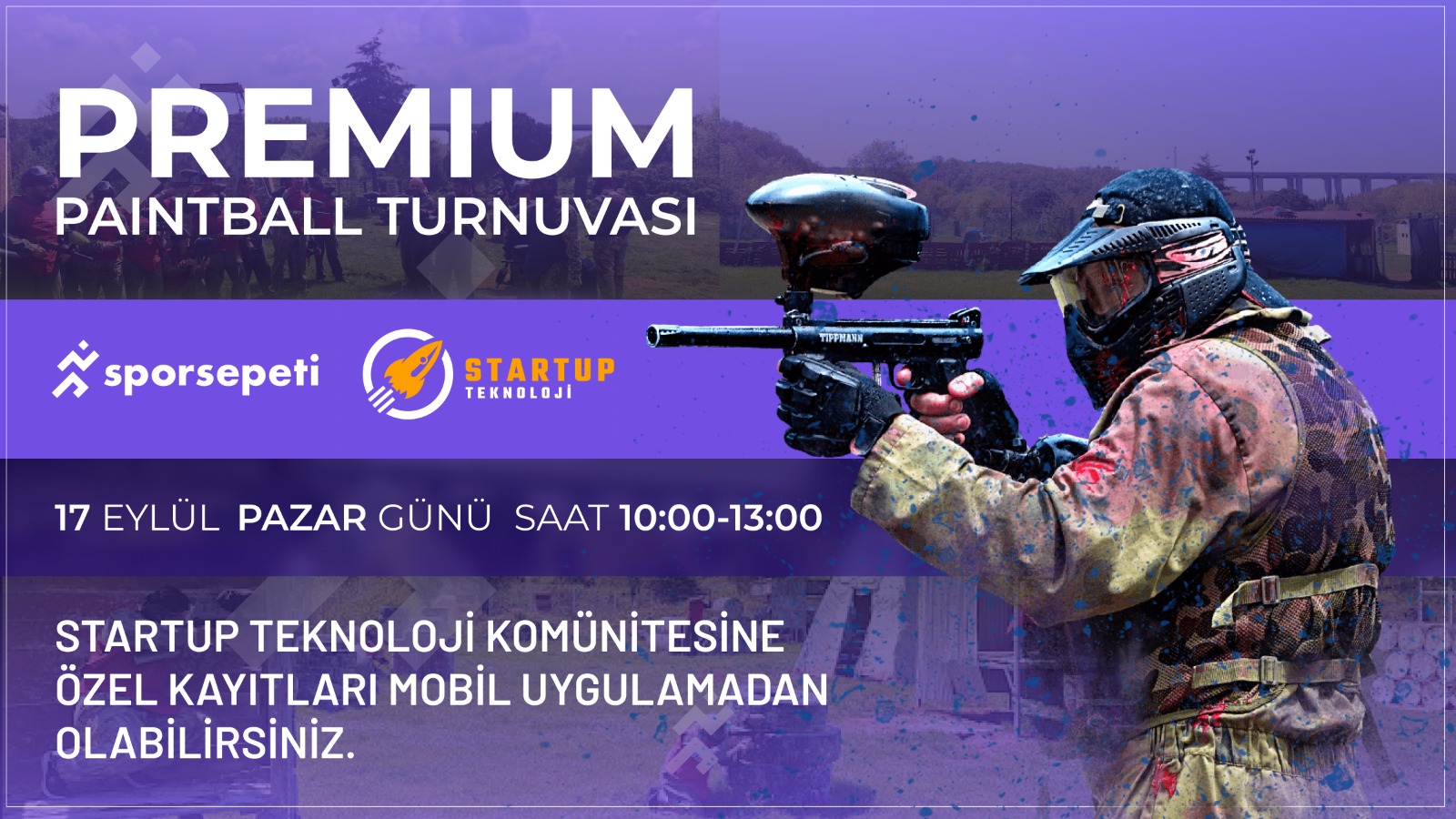 StartupTeknoloji ve SporsepetiApp'den Girişimcilere Özel Paintball Etkinliği!