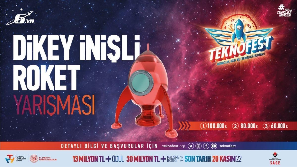 TEKNOFEST Dikey İnişli Roket Yarışması Başvuruları Başladı