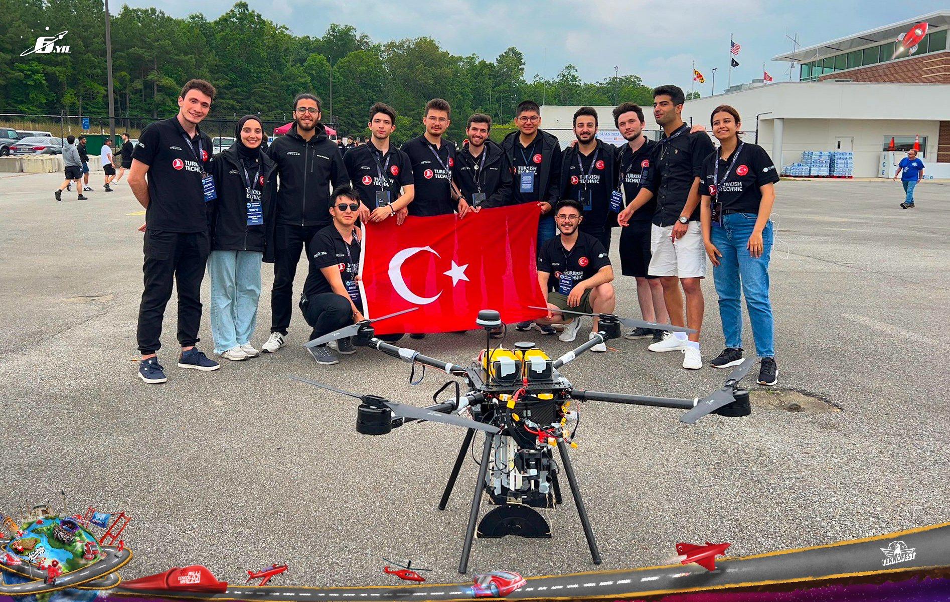 TEKNOFEST Yarışmacısı İTÜNOM İHA Takımı, Amerika'da Şampiyon Oldu