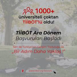 TİİBÖT Ara Dönem Başvuruları Başladı!