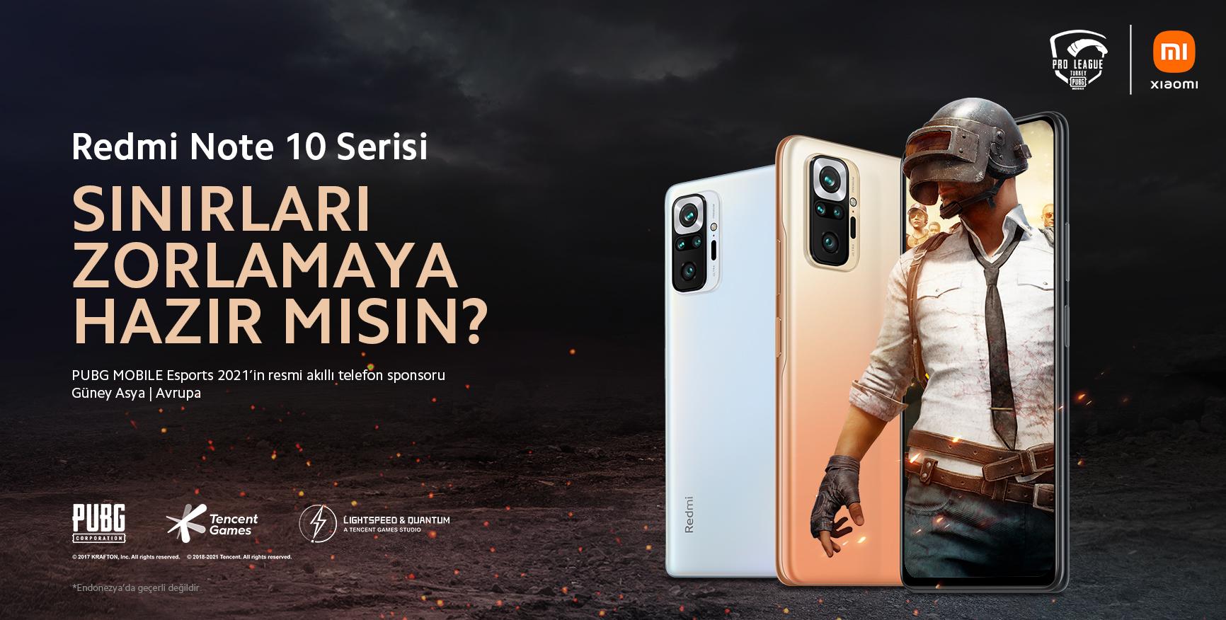 Xiaomi Redmi Note 10 Serisi ile PUBG Mobile E-spor Turnuvalarının Sponsoru Oldu