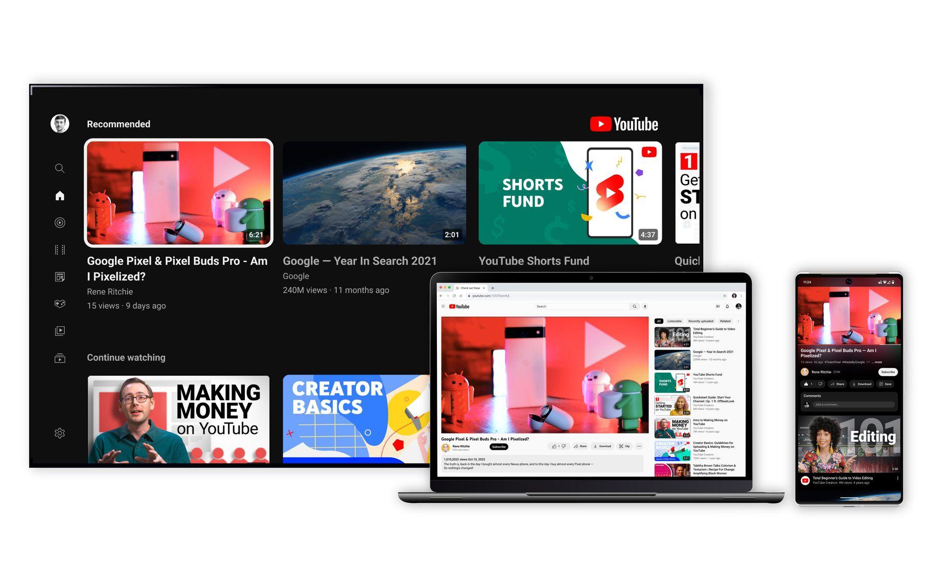 YouTube Tüm Platformlarda Yeniden Tasarlandı